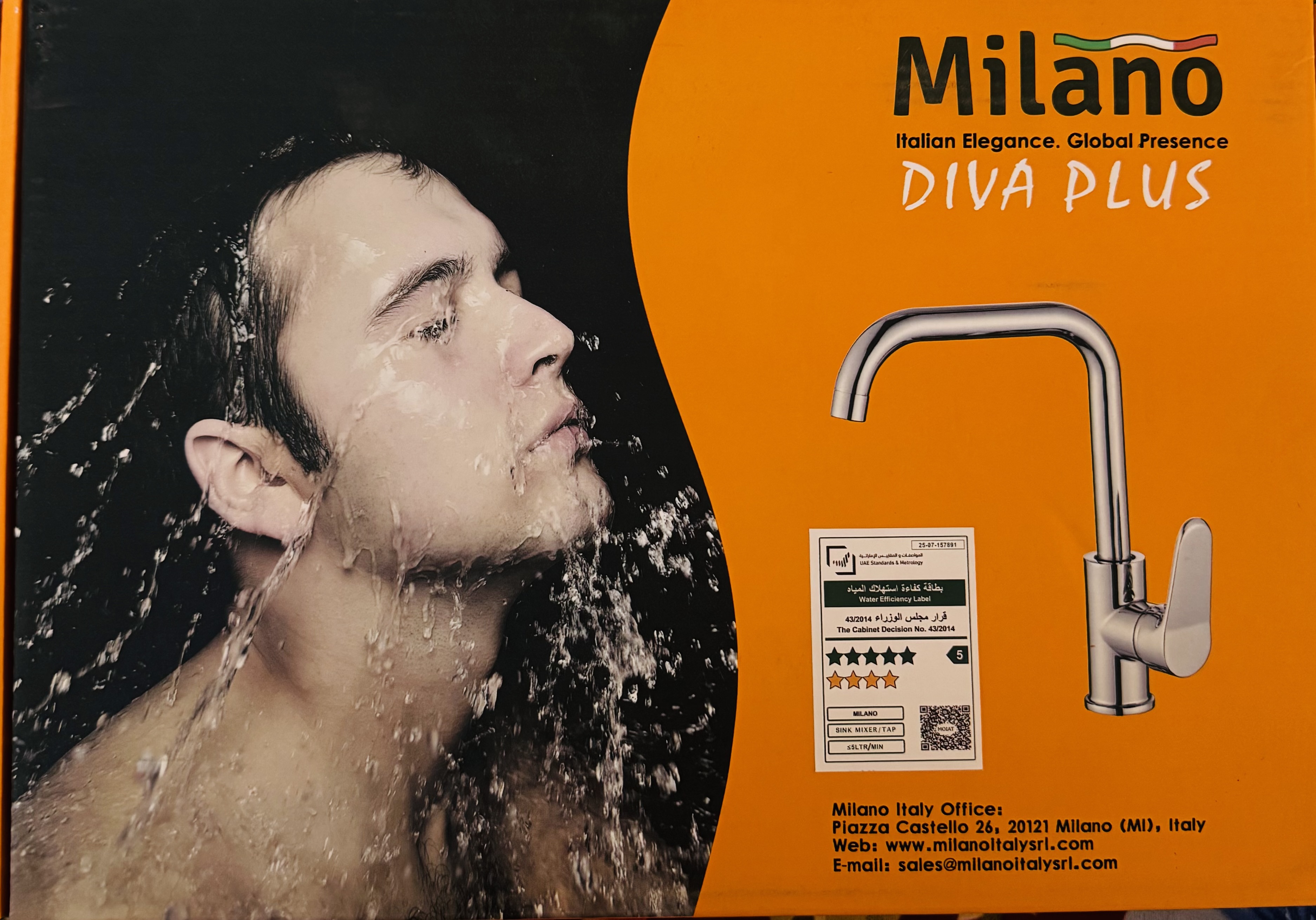 Milano Diva Plus Sink Mixer set