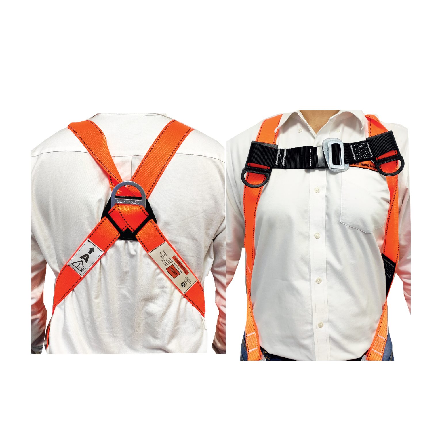 Safety Harness With Double Lanyard And Shock Absorber- Clarke