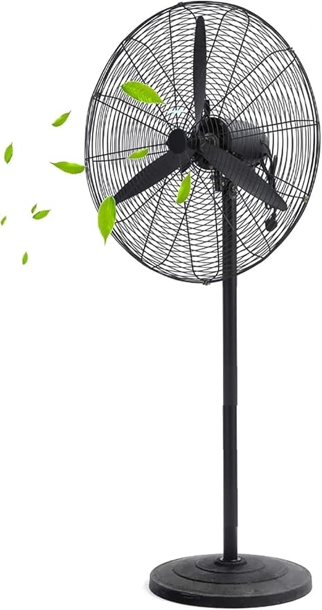Industrial Fan, Stand Fan, High Velocity Metal Stand Fan, Heavy Duty Industrial Use 3 Speed With Aluminum High Speed Blades