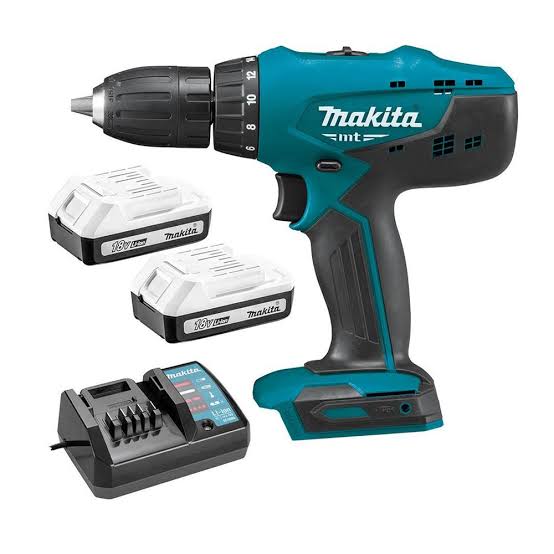 Makita M6301DWEB MT Blue 18V Cordless Drill Driver, 13mm, 2 Speed, with 2x 1.5 Ah Li-Ion Batteries and Charger