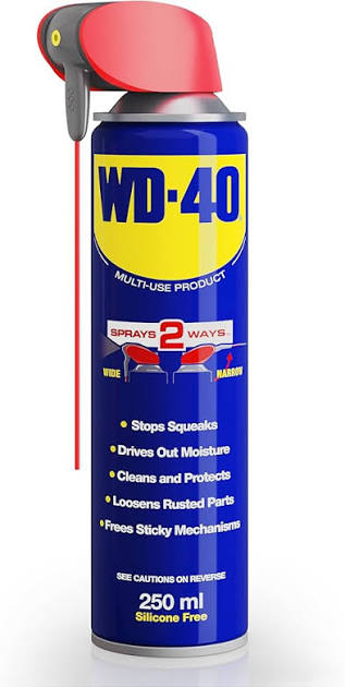 WD-40 Multi-Use Product Smart Straw 250ml Aerosol Can, All-Purpose Lubricant, Cleans Rust, for Home & Workshop Use